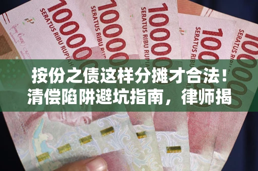 北京按份之债这样分摊才合法！清偿陷阱避坑指南，律师揭秘关键条款