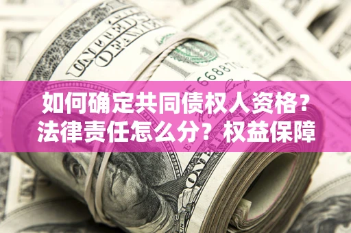 北京如何确定共同债权人资格？法律责任怎么分？权益保障技巧揭秘！