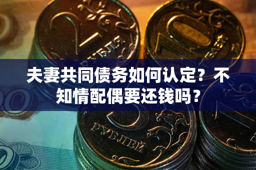 北京夫妻共同债务如何认定？不知情配偶要还钱吗？