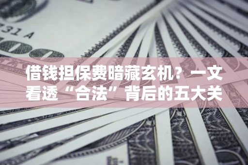 北京借钱担保费暗藏玄机？一文看透“合法”背后的五大关键陷阱
